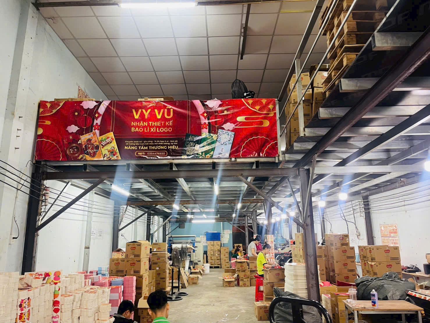 Xưởng sản xuất và in ấn bao lì xì trực tiếp BAO LÌ XÌ VY VŨ